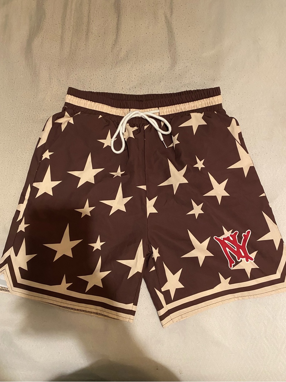 Gym shorts men size M dark brown color way